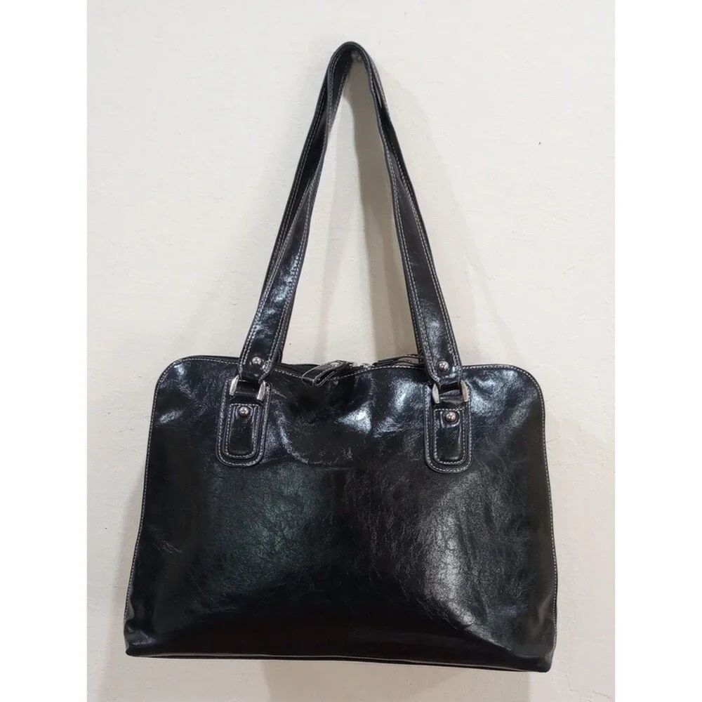 Samsonite Black Zip Around Soft Laptop Briefcase Tote